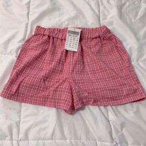 Brandy Melville Logan plaid shorts